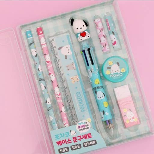 Sanrio Pencil, Pen School Office Stationery Case Set