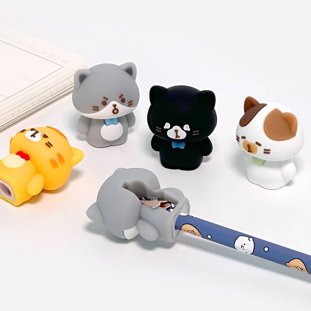 Cat Figure 3D Silicon Pencil Sharpener