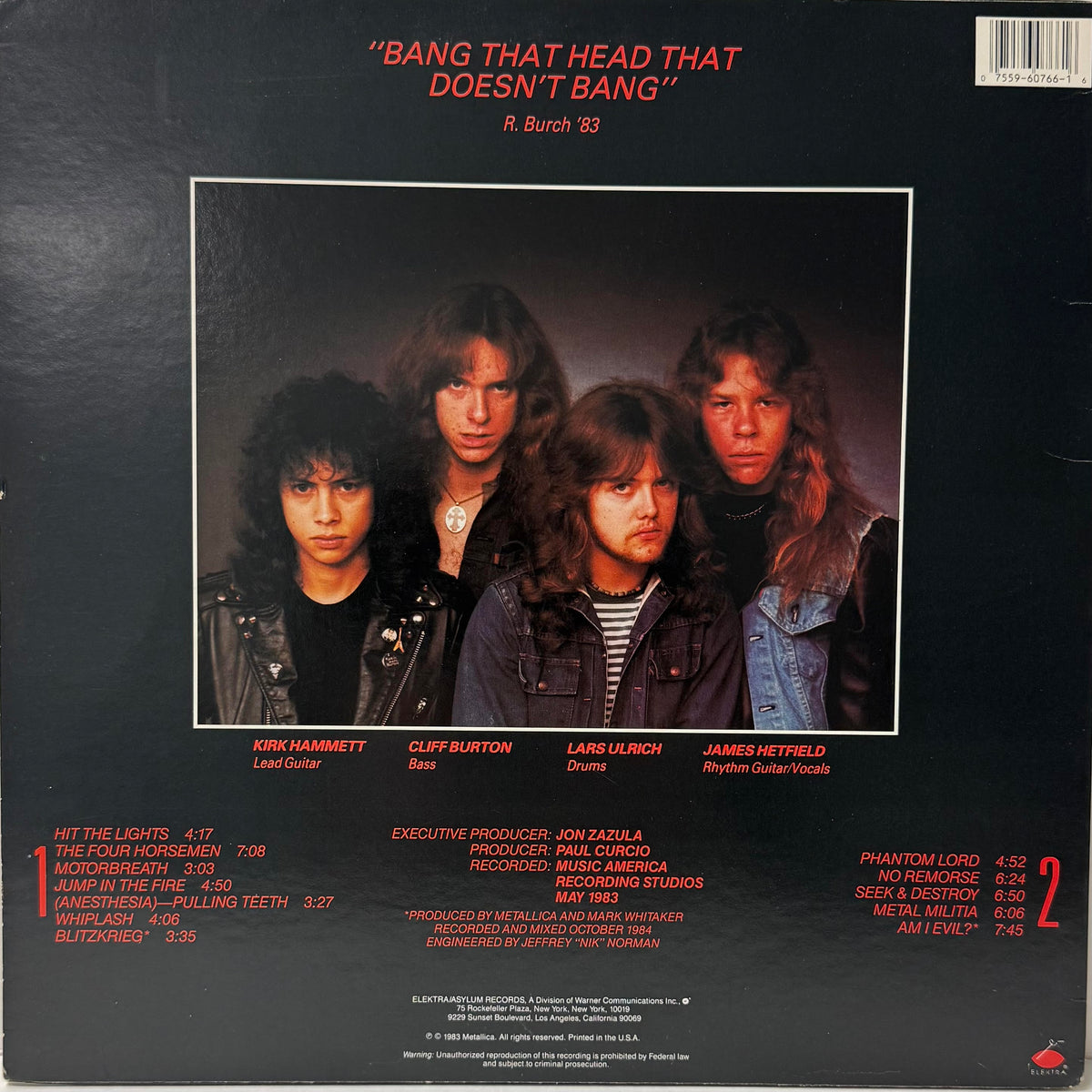 Metallica - Kill 'Em All (Pre-Owned Vinyl)