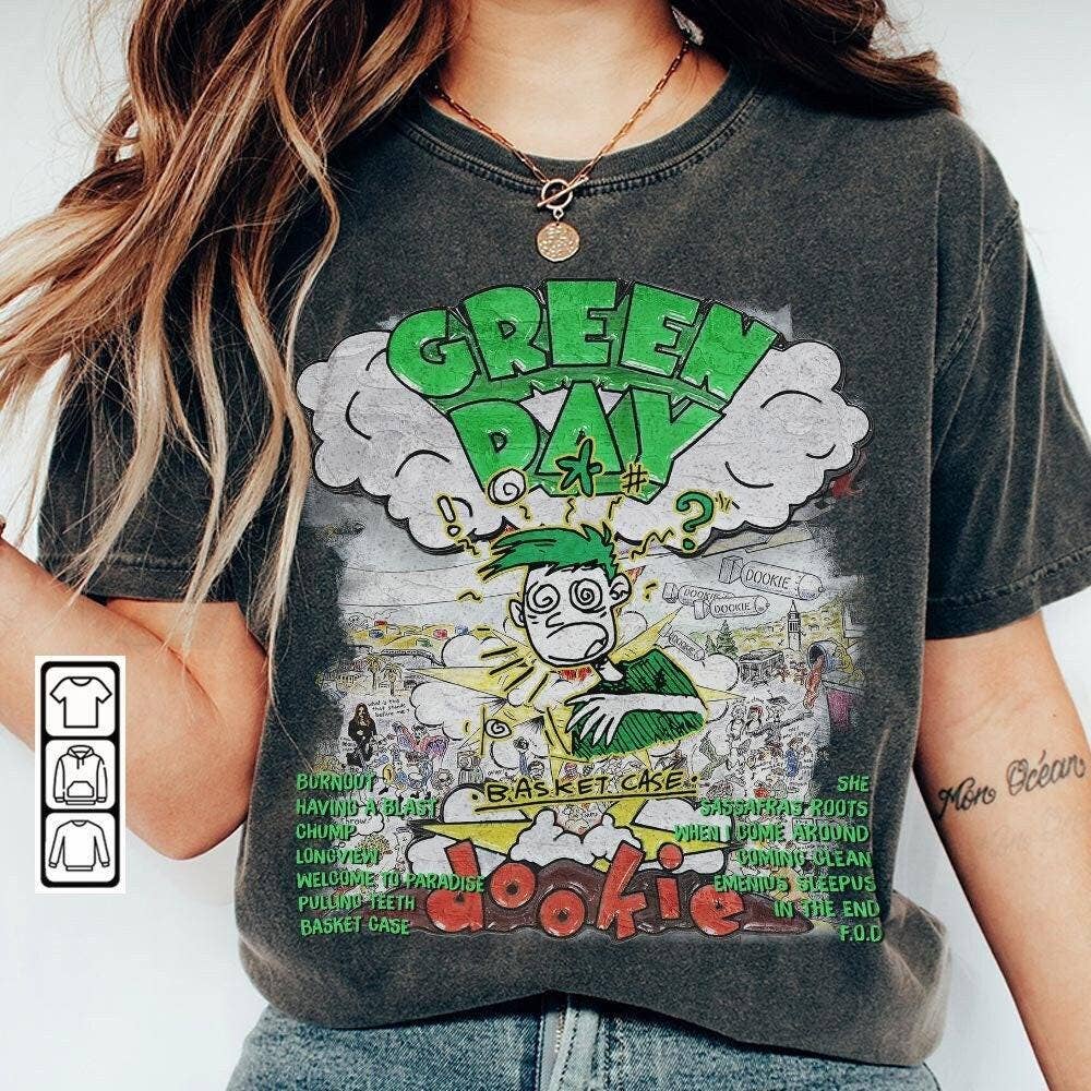 Dookie Basket Case Album 90s Shirt, Green Day Tour Tee
