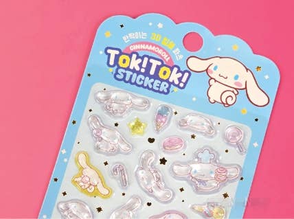 Sanrio Characters Tok! Tok! 3D Water Candy BonBon Stickers