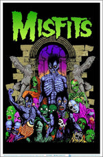 Misfits Earth A.D. Flocked Black Light Poster - 23" x 35"