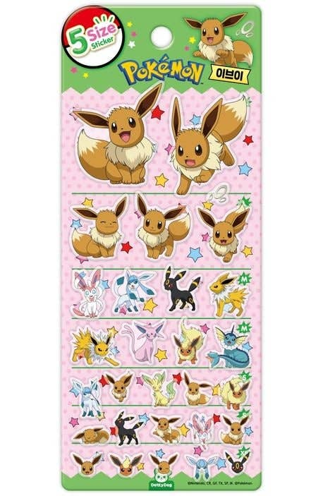 Pokemon 5 Size Sticker Sheet