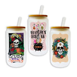 Halloween Silicone Tumbler With Straw