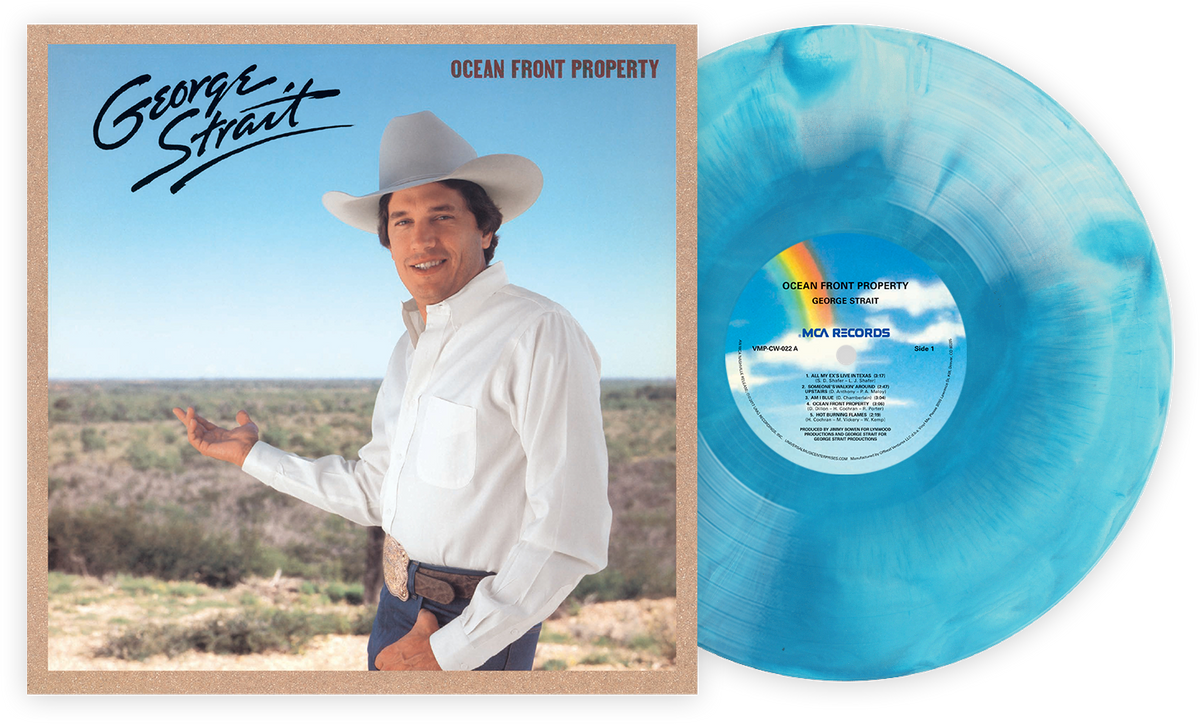 George Strait — Ocean Front Property | 1987 Country Vinyl LP