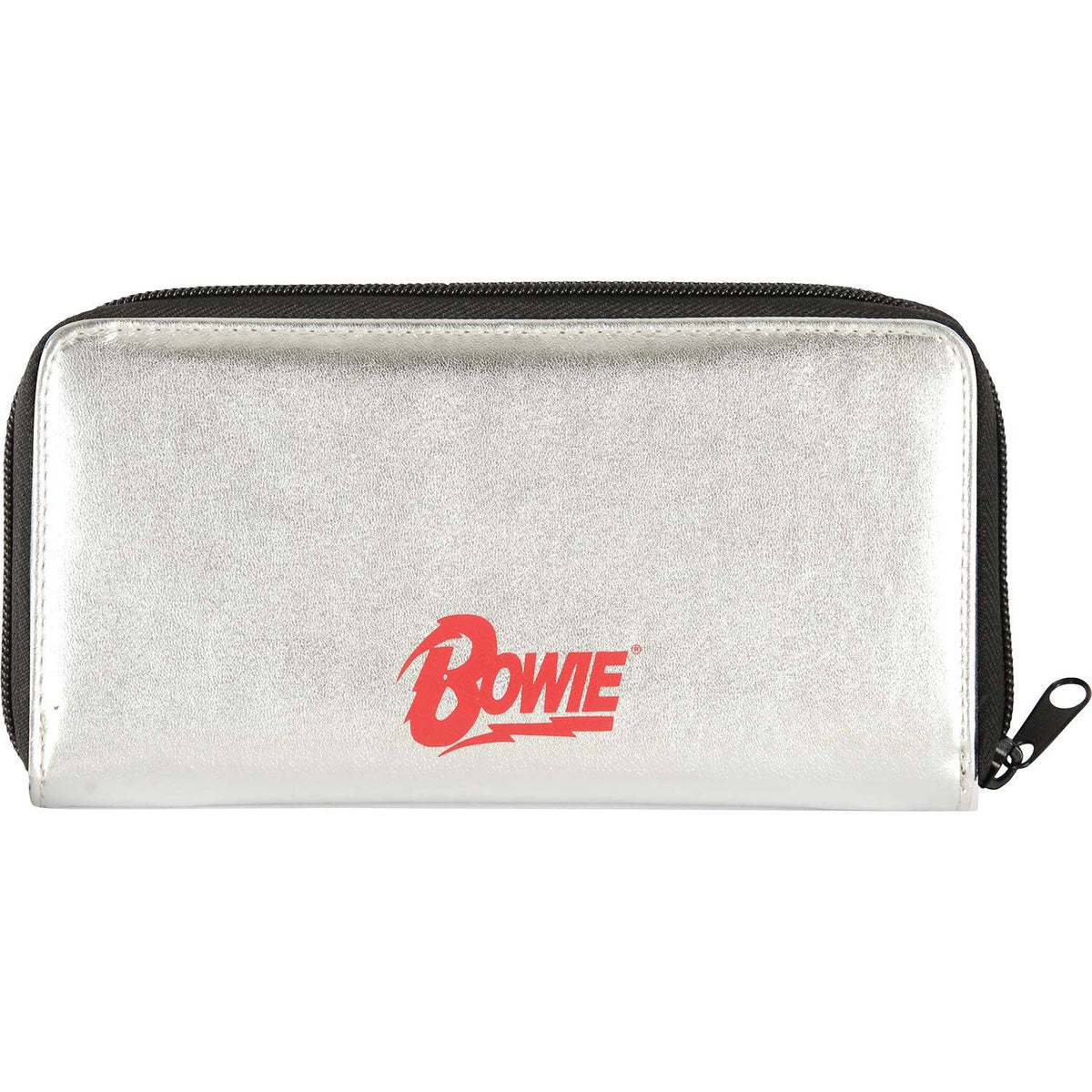 David Bowie Bolt Silver Zip Wallet Girls Wallet