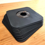 7 Inch Black Paper Inner RecordSleeves - Round Corners