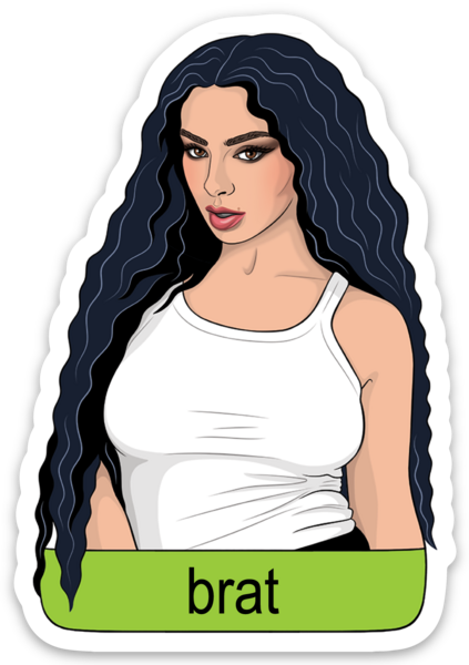 Charli XCX - Brat Die Cut Sticker