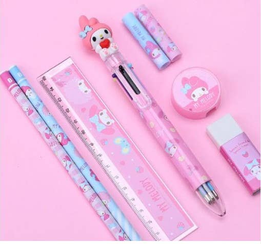 Sanrio Pencil, Pen School Office Stationery Case Set