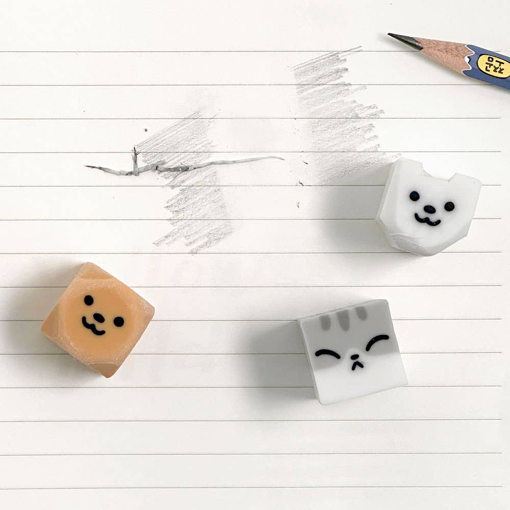 Stretchy Pet Random Eraser – Dog & Cat Characters