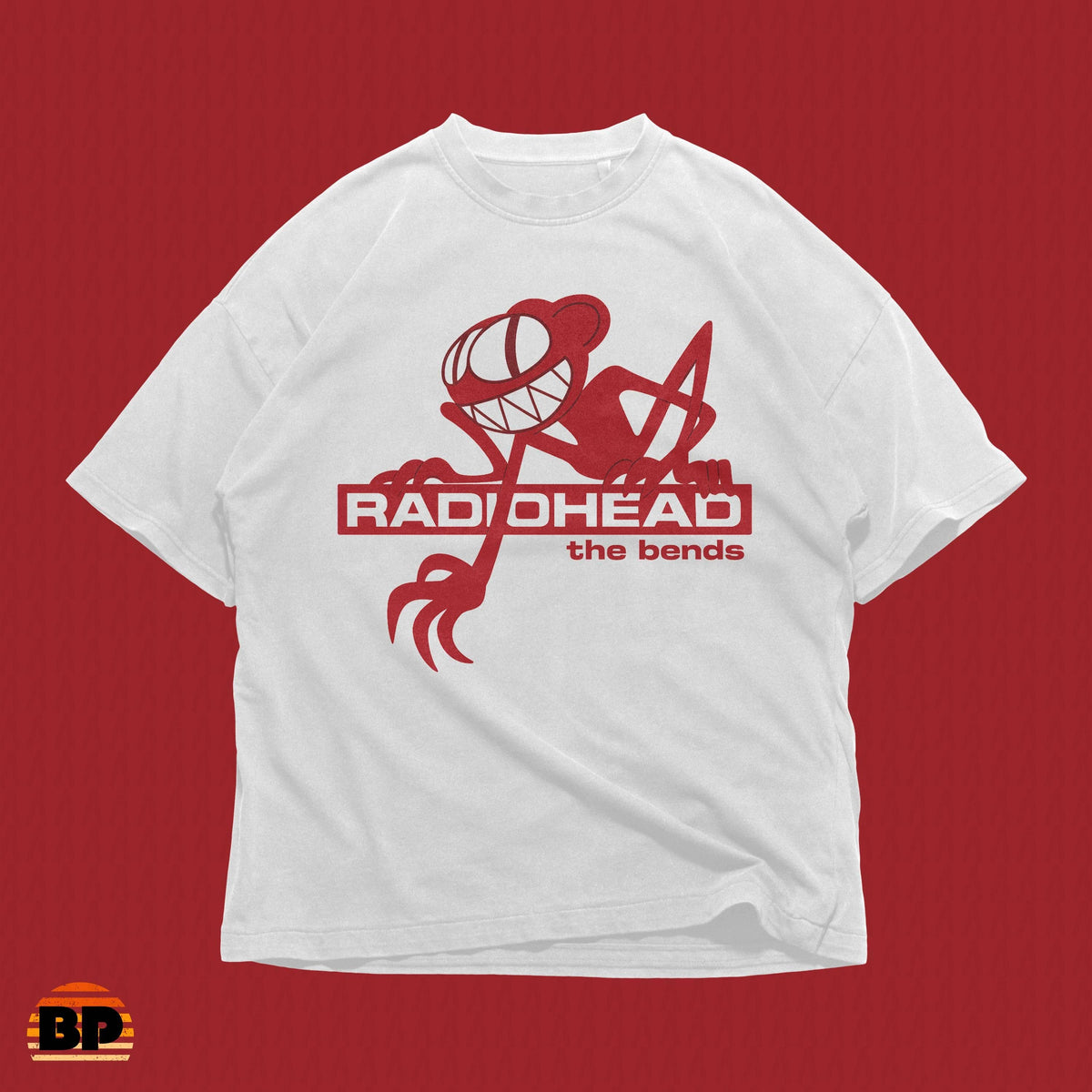 Radiohead The Bends Retro Rock Band Vintage Streetwear Top