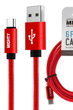 Fast Charging Cables (Type-C, Micro, & Lightning) 6ft
