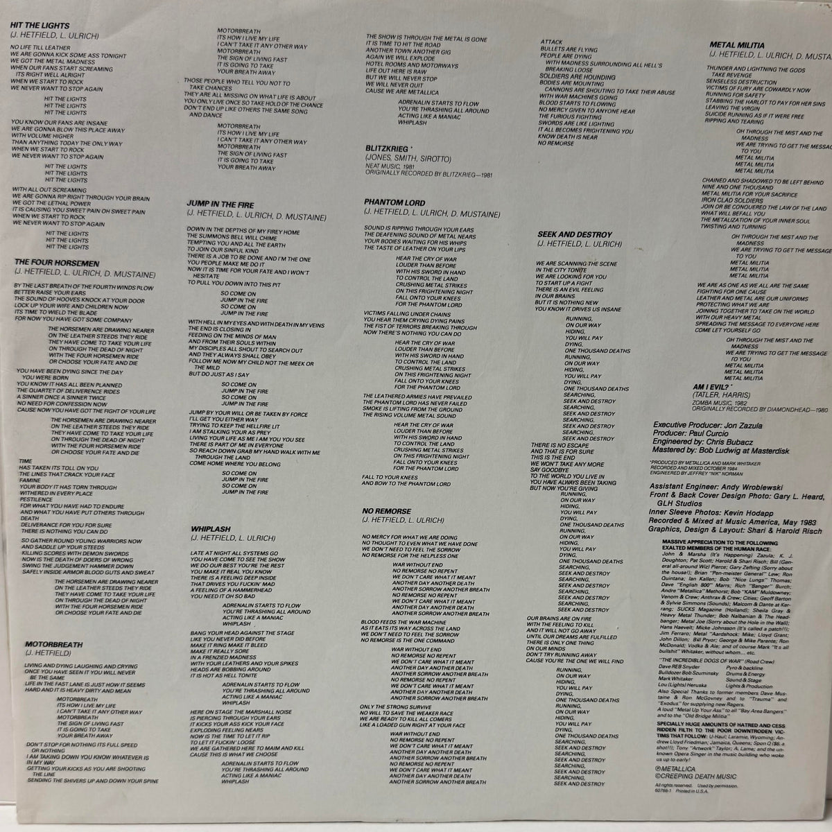 Metallica - Kill 'Em All (Pre-Owned Vinyl)