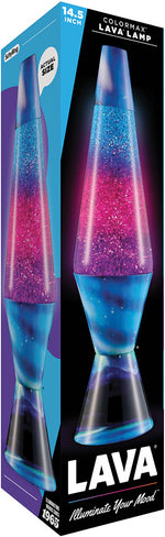 Lava® Lamp 14.5" Colormax Northern Lights Glitter - Silver Glitter/Clear Liquid/Decal Base & Cap