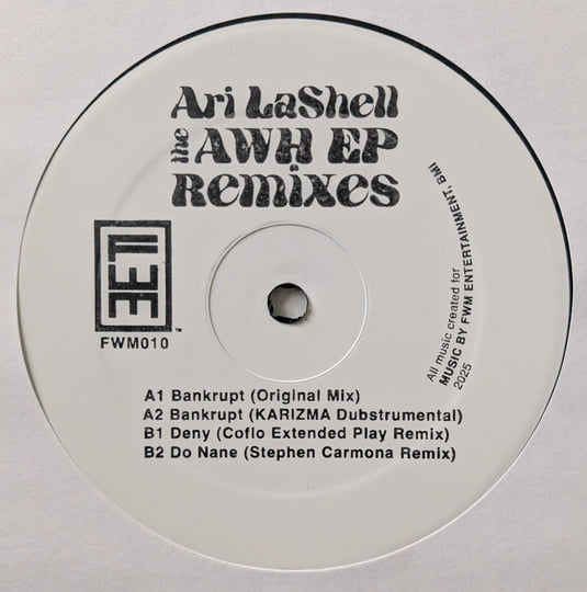 Ari LaShell - The AWH EP Remixes (Vinyl)