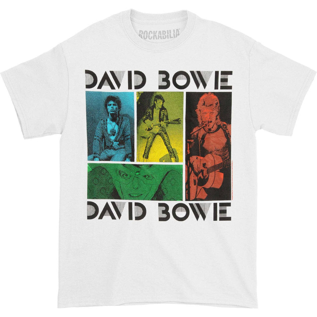 David Bowie Colored Squares T-shirt