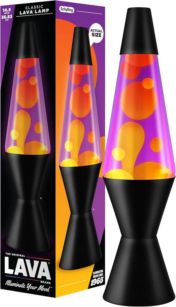 Novelty Lava Lamp -14.5 - Yellow/Purple/Black