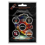 Metallica Hardwired for Destruction Button set (pack of 5)