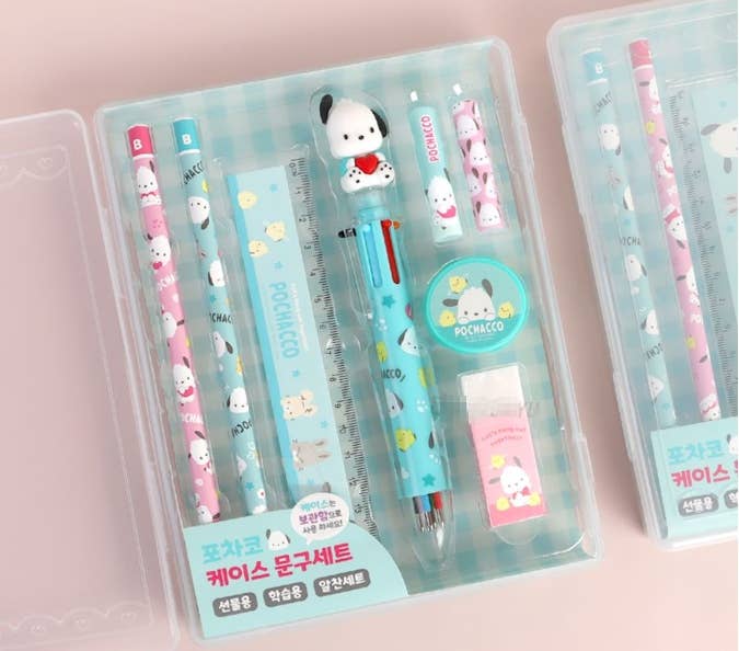 Sanrio Pencil, Pen School Office Stationery Case Set