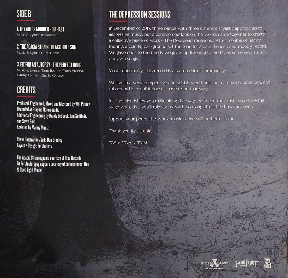 Thy Art Is Murder / The Acacia Strain / Fit For An Autopsy – The Depression Sessions (Pre-Owned Vinyl)