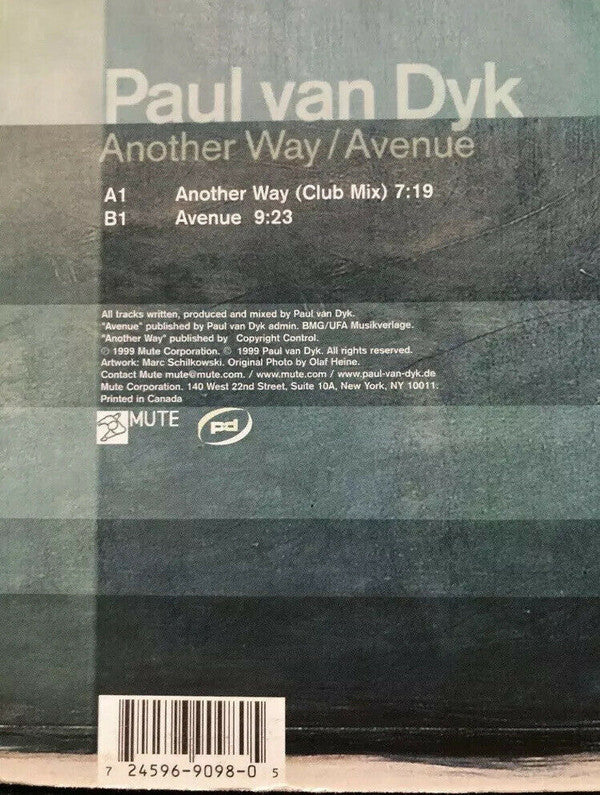 Paul van Dyk : Another Way / Avenue (12")