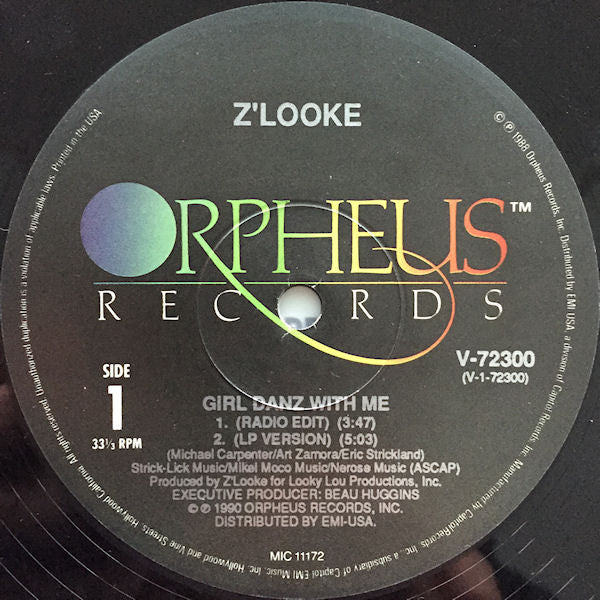 Z'Looke : Girl Danz With Me (12")