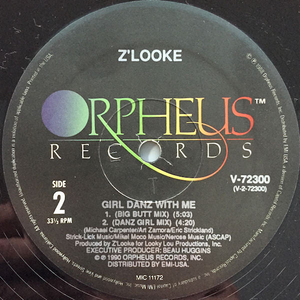 Z'Looke : Girl Danz With Me (12")