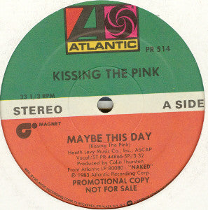 Kissing The Pink : Maybe This Day (12", Promo)
