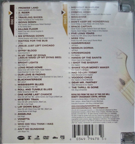 Eric Clapton : Crossroads (Eric Clapton Guitar Festival 2010) (2xDVD-V, Multichannel)