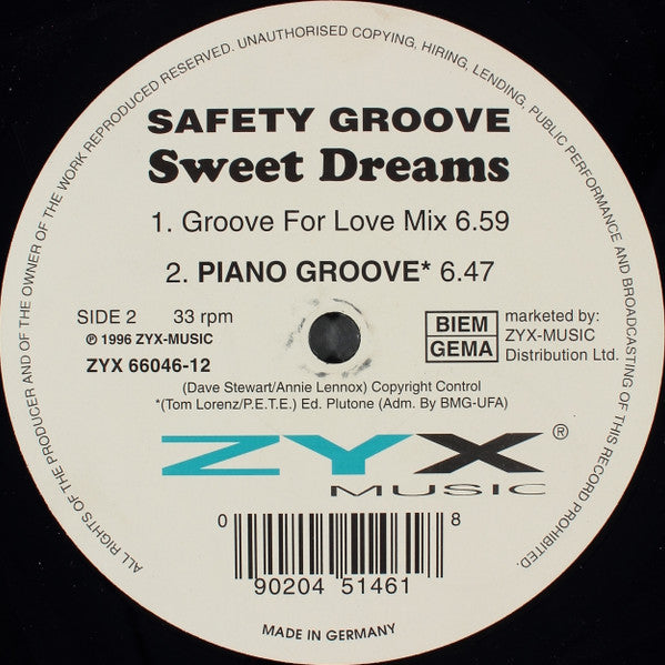 Safety Groove : Sweet Dreams (12")