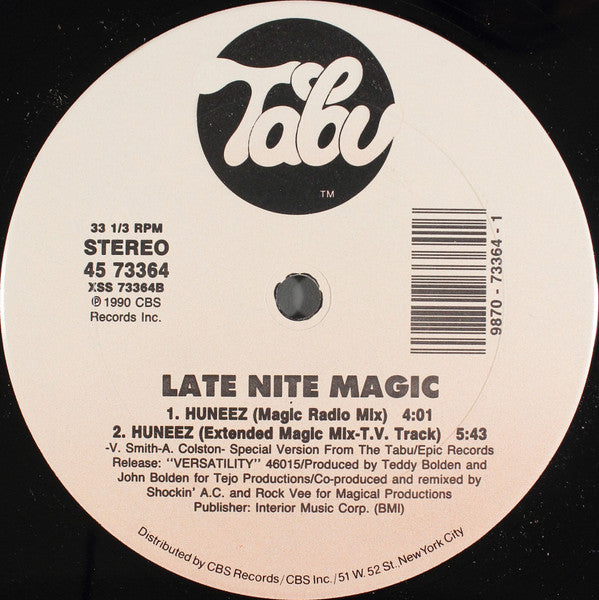 Late Nite Magic* : Huneez (Special 12" Mixes) (12")