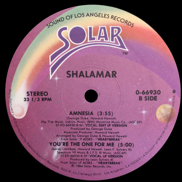 Shalamar : Amnesia (12")