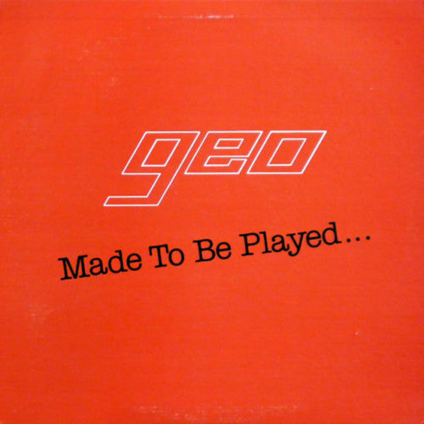 Geo (30) : Made to Be Played (LP)