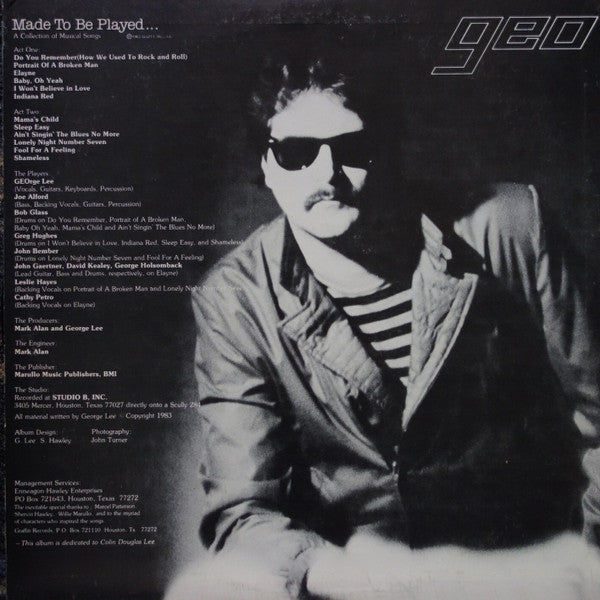 Geo (30) : Made to Be Played (LP)