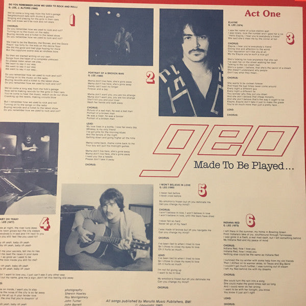 Geo (30) : Made to Be Played (LP)
