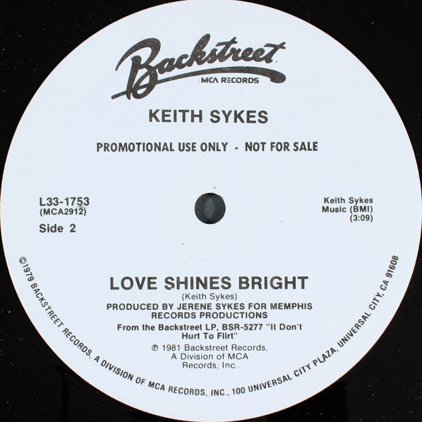 Keith Sykes : In Between Lies (12", Promo)