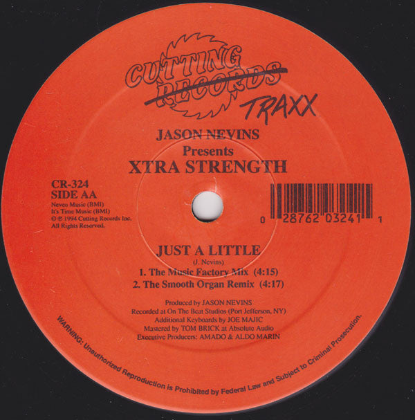 Jason Nevins Presents Xtra Strength : You Are My All / Just A Little (12")