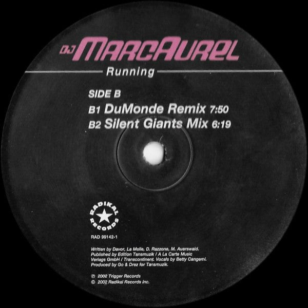 DJ Marc Aurel* : Running (12")