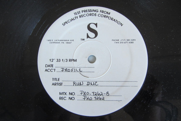 Run DMC* : Ghostbusters (12", Single, TP)