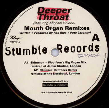 Deeper Throat : Mouth Organ Remixes (12")