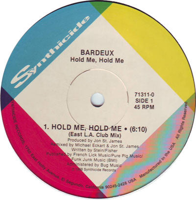 Bardeux : Hold Me, Hold Me (12", Single)