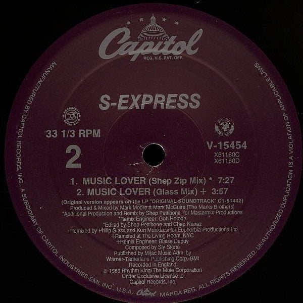 Buy S'Xpress* : Music Lover (12