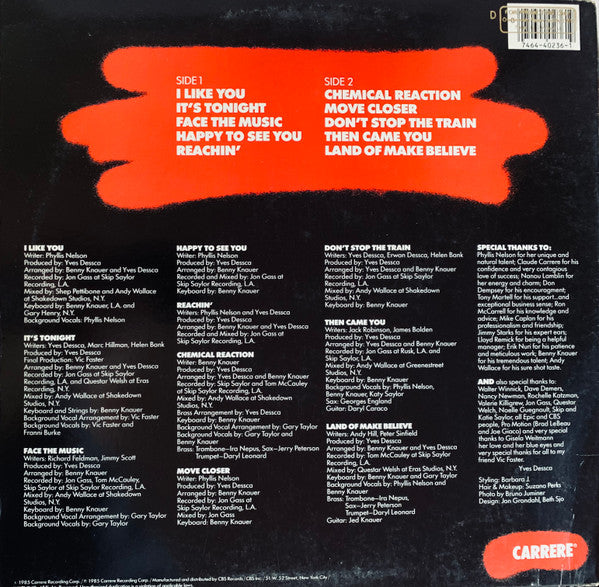 Phyllis Nelson : I Like You (LP, Album)