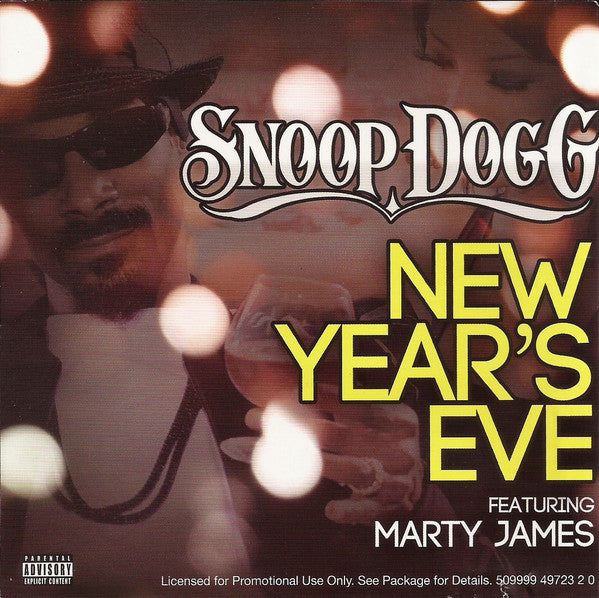 Snoop Dogg Featuring Marty James : New Year's Eve (CD, Single, Promo)