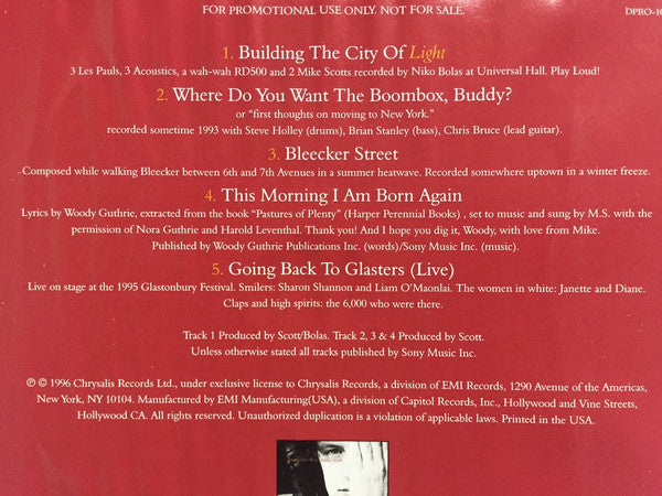Mike Scott : Building The City Of Light (CD, EP, Promo)