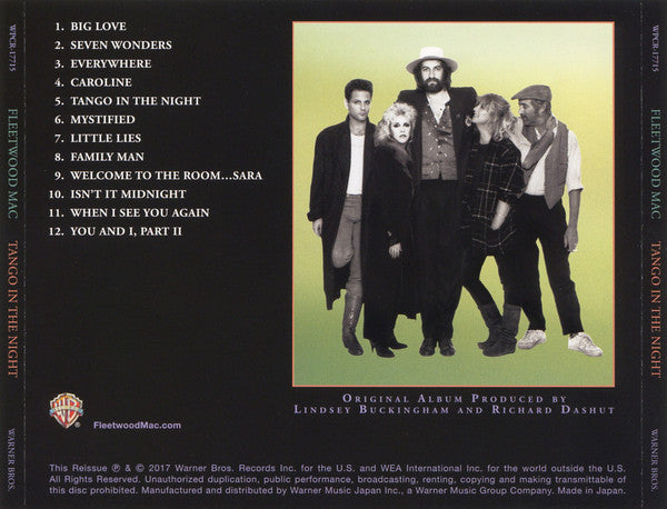 Fleetwood Mac : Tango In The Night (CD, Album, RE, RM, SHM)