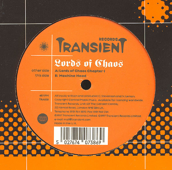 Lords Of Chaos : Lords Of Chaos Chapter 1 / Machine Head (12")