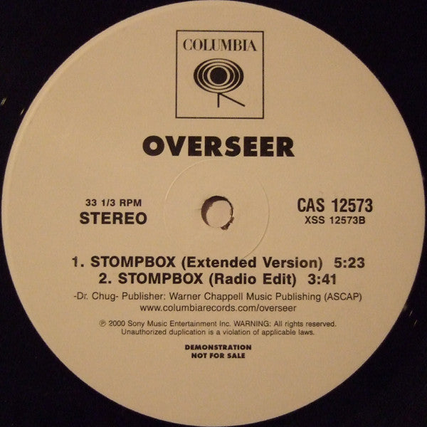 Overseer : Stompbox (12", Single, Promo)