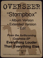 Overseer : Stompbox (12", Single, Promo)