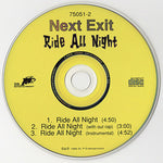 Next Exit (5) : Ride All Night (CD, Single, Promo)
